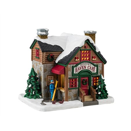 Lemax Ski Village Pack with Free Snow