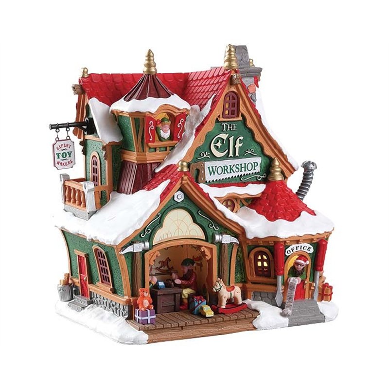 Lemax Elf Village Deluxe Pack con Neve in Omaggio