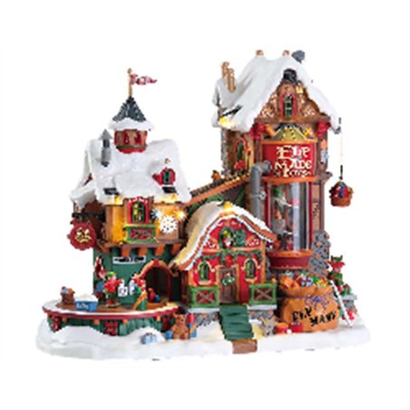 Lemax Elf Village Deluxe Pack with Free Snow