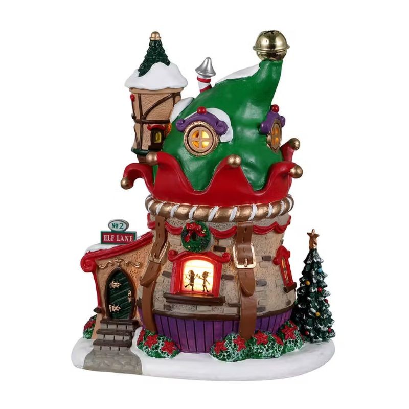 Lemax Elf Village Deluxe Pack con Neve in Omaggio