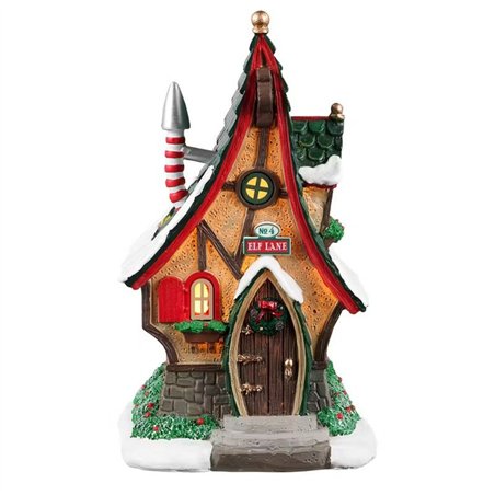 Lemax Elf Village Deluxe Pack with Free Snow