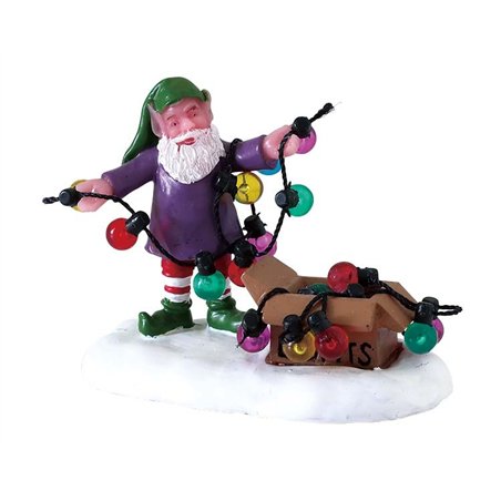 Lemax Elf Village Deluxe Pack with Free Snow