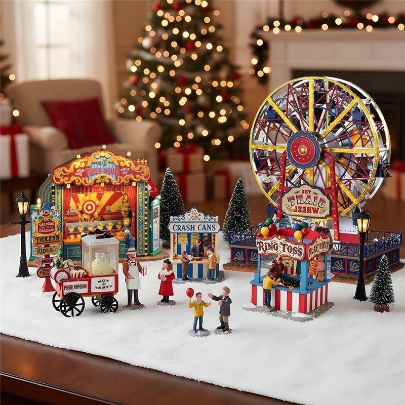 Lemax Luna Park Pack with Free Snow