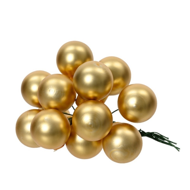 Bunch of Gold Colored Glass Balls AmagicTree.com
