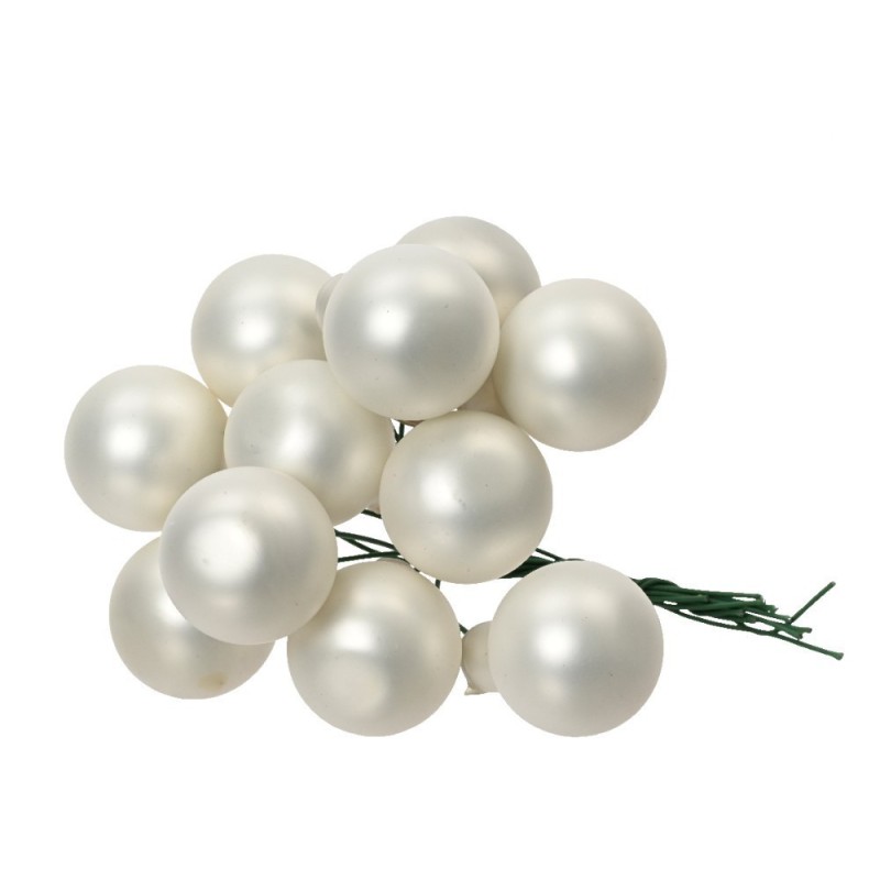 Bunch of White Glass Balls AmagicTree.com