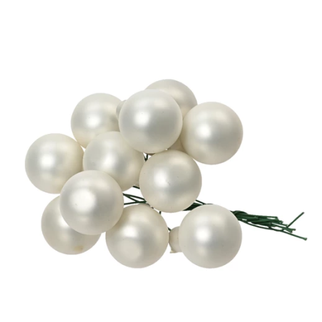 Bunch of White Glass Balls AmagicTree.com