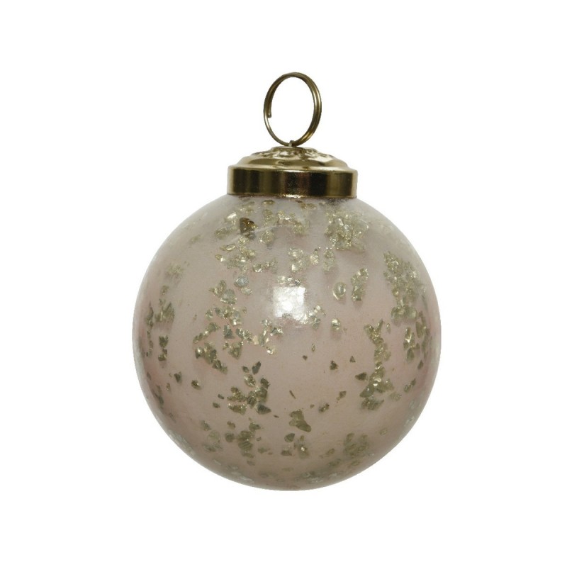 Glass bauble to hang 7.5 cm gold. AmagicTree.com
