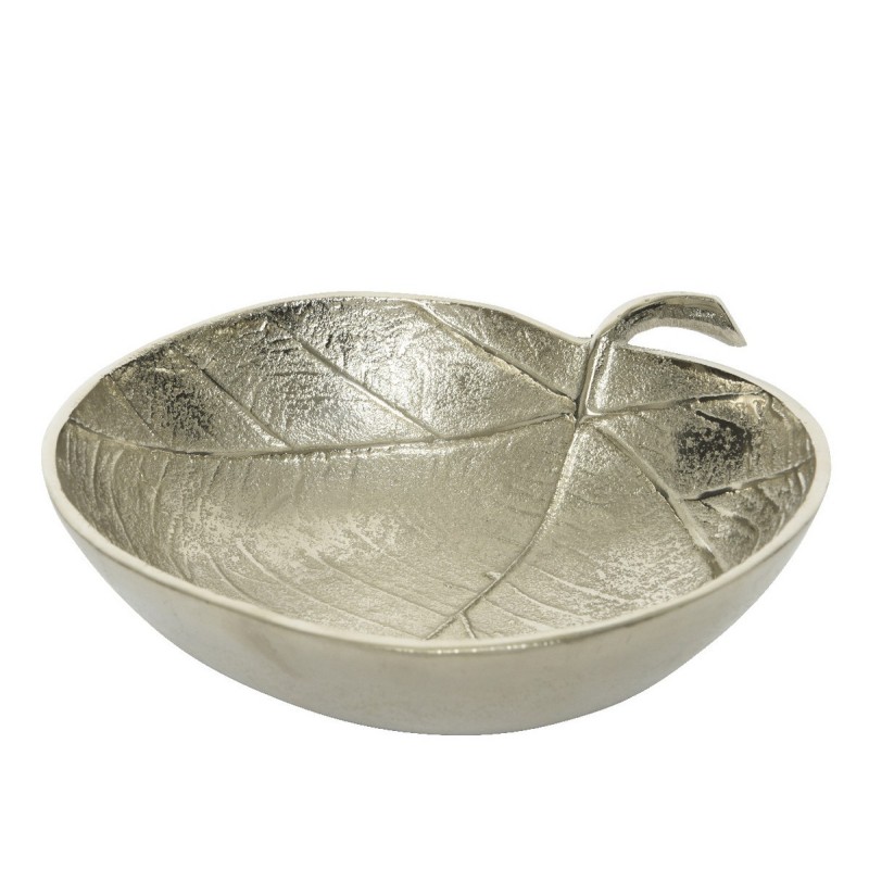 Leaf-shaped aluminum bowl 22 cm. AmagicTree.com