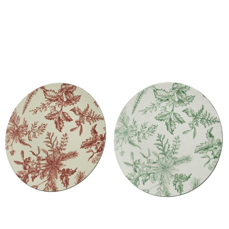 Plate with floral print 33 cm. Single Piece AmagicTree.com
