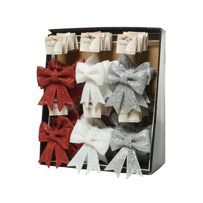 Bow with Glitter 13 cm. Single Piece AmagicTree.com