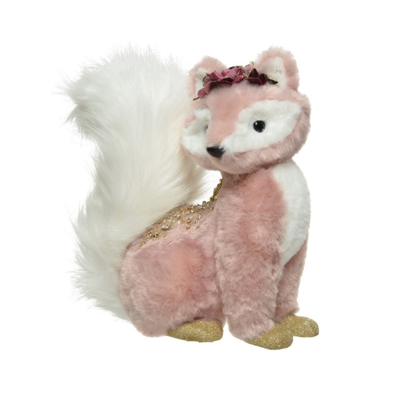 Pink Fox with Glitter 20 cm AmagicTree.com