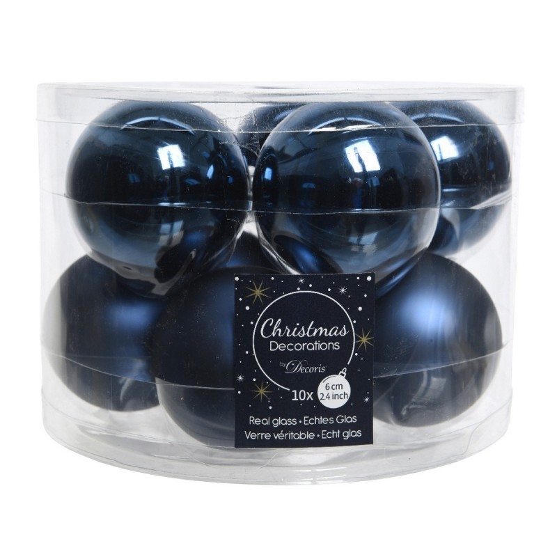 Glass Christmas Baubles to Hang 6 cm. Set of 10 AmagicTree.com