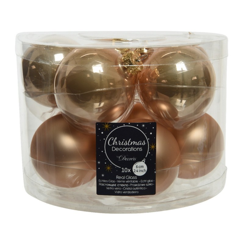Glass Christmas Baubles to Hang 6 cm. Set of 10 AmagicTree.com