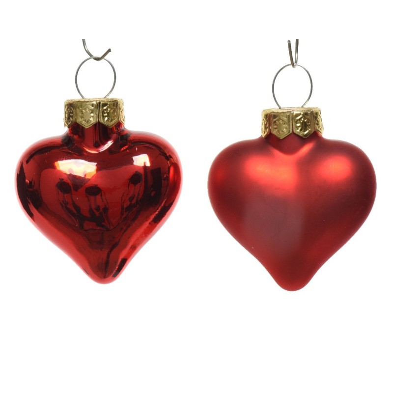 Mini Glass Hearts to Hang. Set of 12 AmagicTree.com