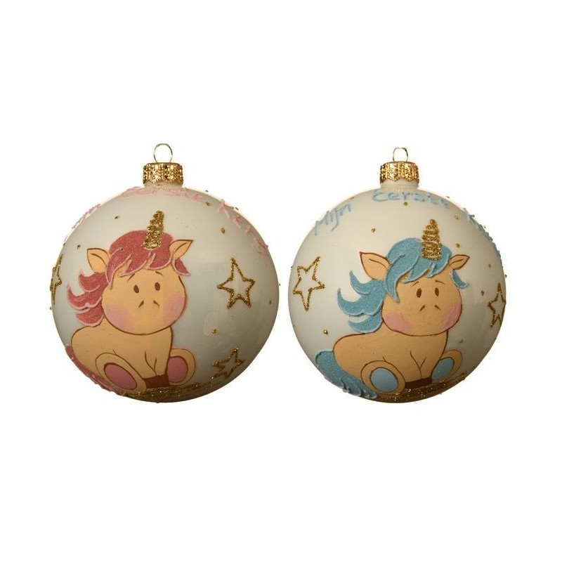 Glass balls to hang dim 10 cm Single Piece AmagicTree.com