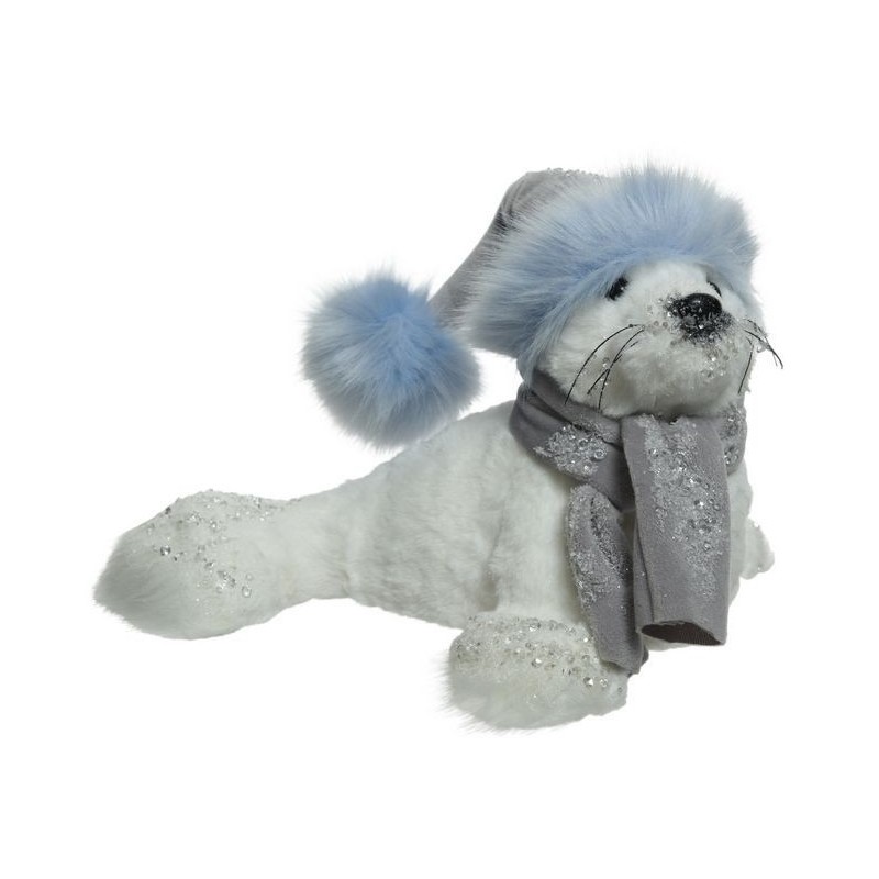 Seal White/Blue dim 28x28x22 cm AmagicTree.com