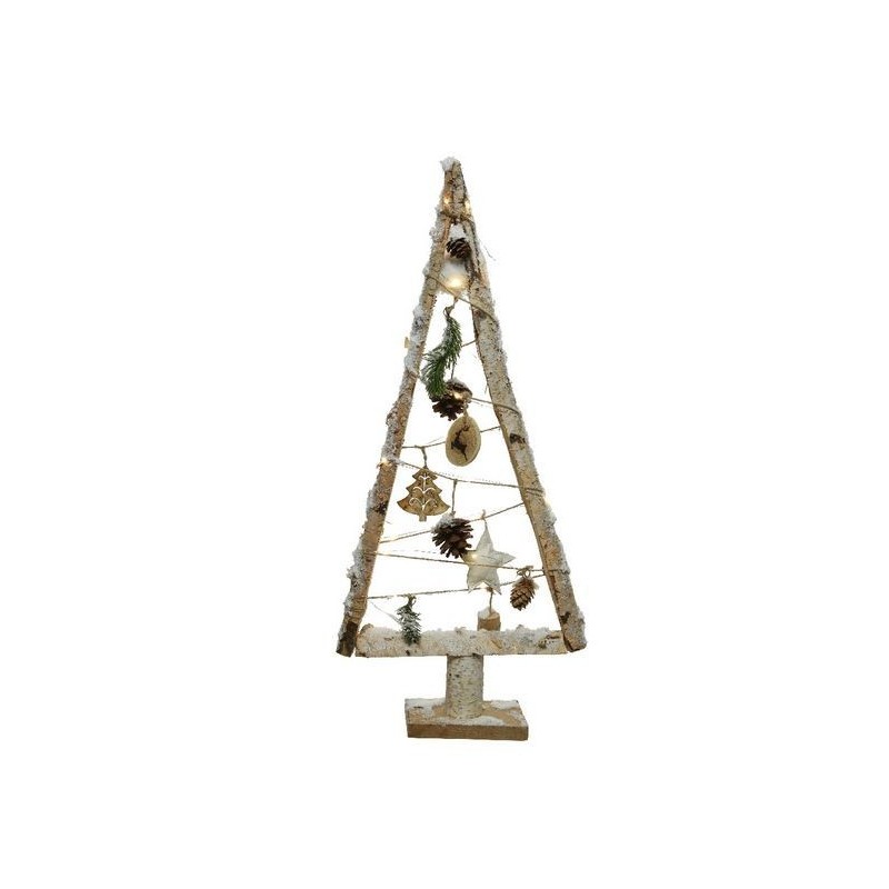 Stylized luminous Christmas tree Natural dim 8.5x30x67 cm AmagicTree.com