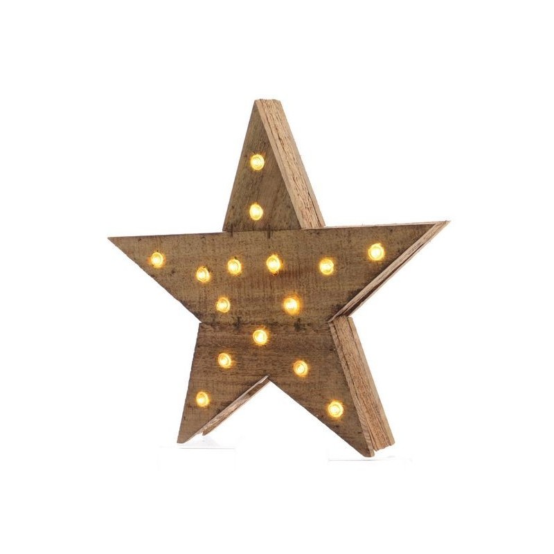 White luminous Christmas star dim 6.5x40x39 cm-20L AmagicTree.com