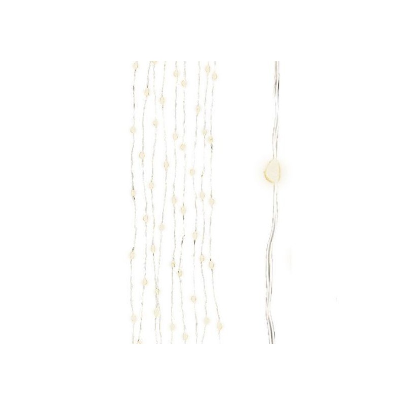 Outdoor micro LED with joined wires Silver/White dim 100 cm-100L AmagicTree.com